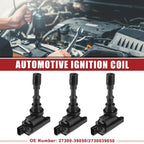 3X Ignition Coil for Kia Sedona (2002–2005) No. 2730039050 Black
