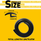 Rubber Car Seal Trim Moulding Strip for Windshield Panel (1.8m)