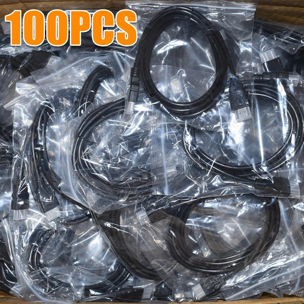 100 Count HDMI Cable High Speed 5ft (Bulk Lot)