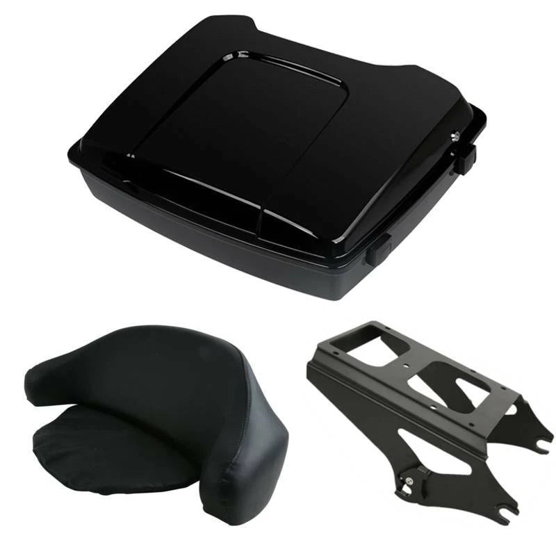 Trunk Backrest Pad Mount Rack for Harley Touring (2009–2013)