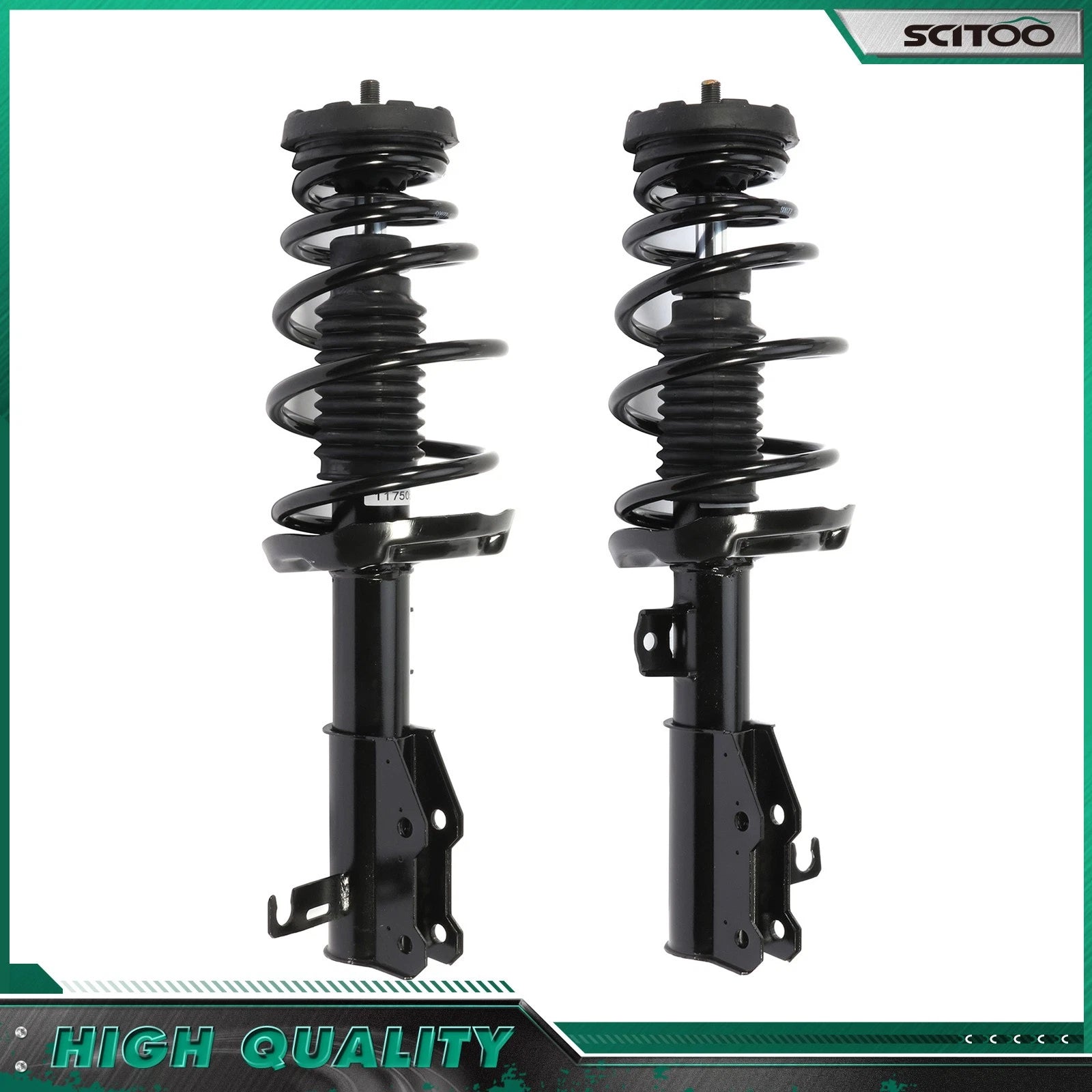 Front Pair Complete Shocks Struts w/Coil Spring for Buick Lacrosse (2011–2016)