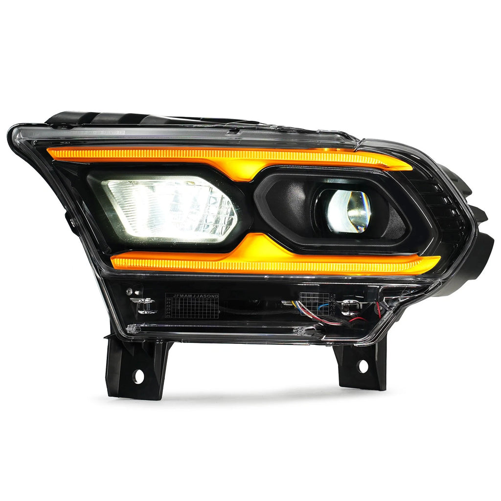 Full LED Projector Left Driver Headlight Bezel for Dodge Durango (2021–2026)