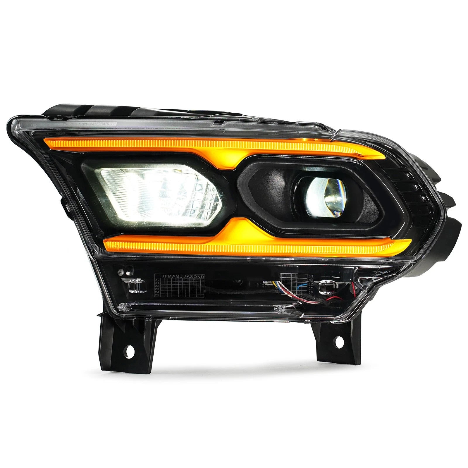 Full LED Projector Left Driver Headlight Bezel for Dodge Durango (2021–2026)