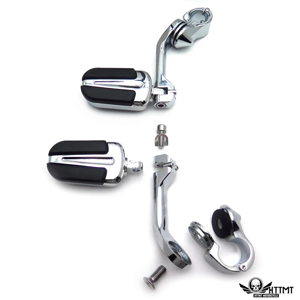 5" Slipstream Highway Foot Peg Rubber Kit for Harley Sportster Dyna (1.25" 1 1/4")