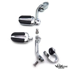 5" Slipstream Highway Foot Peg Rubber Kit for Harley Sportster Dyna (1.25" 1 1/4")