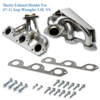 Pair Exhaust Header for Jeep Wrangler JK (2007–2011) 3.8L V6, Stainless Steel
