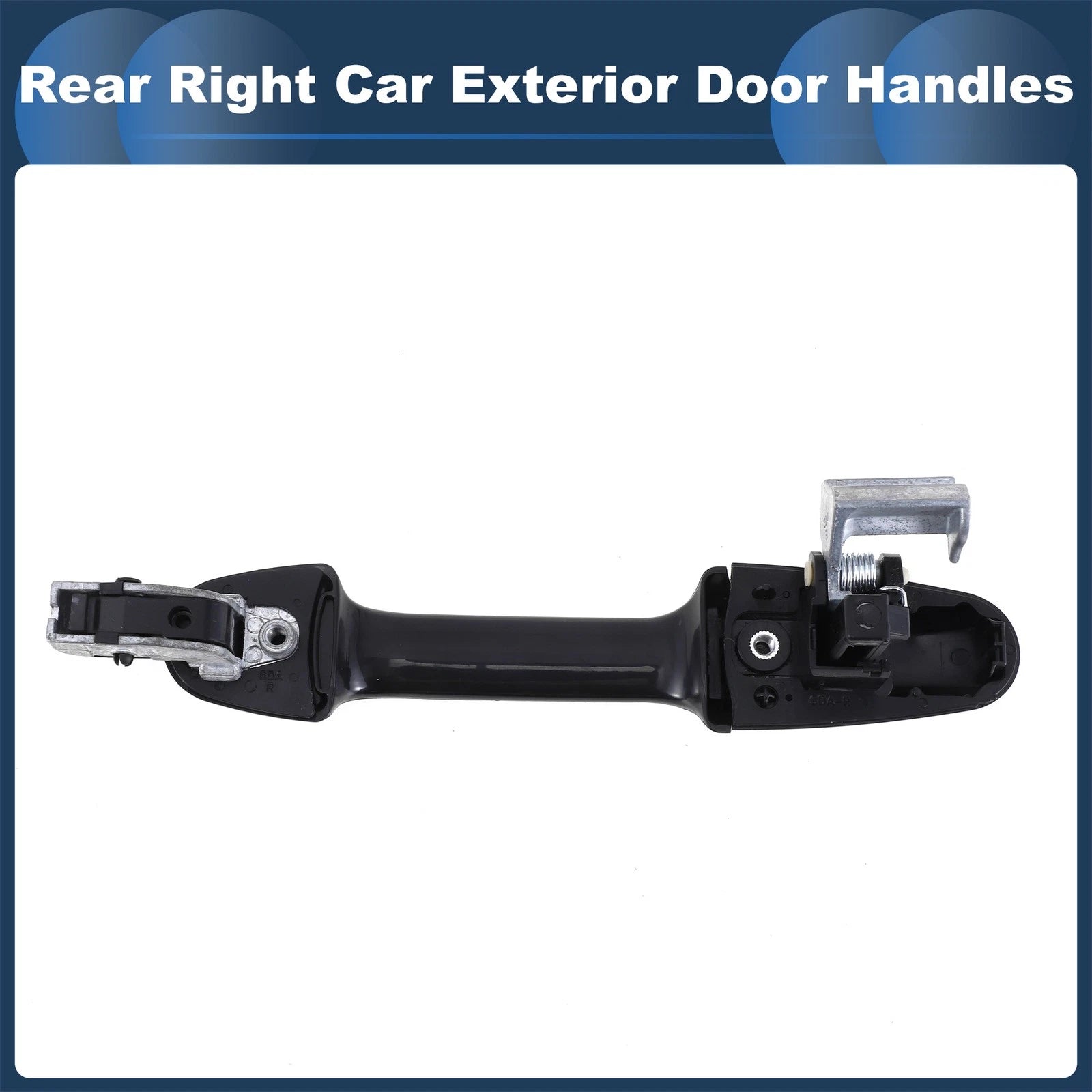 Rear Right Door Handle No. 72640SDET01 for Honda Accord  Silver Tone