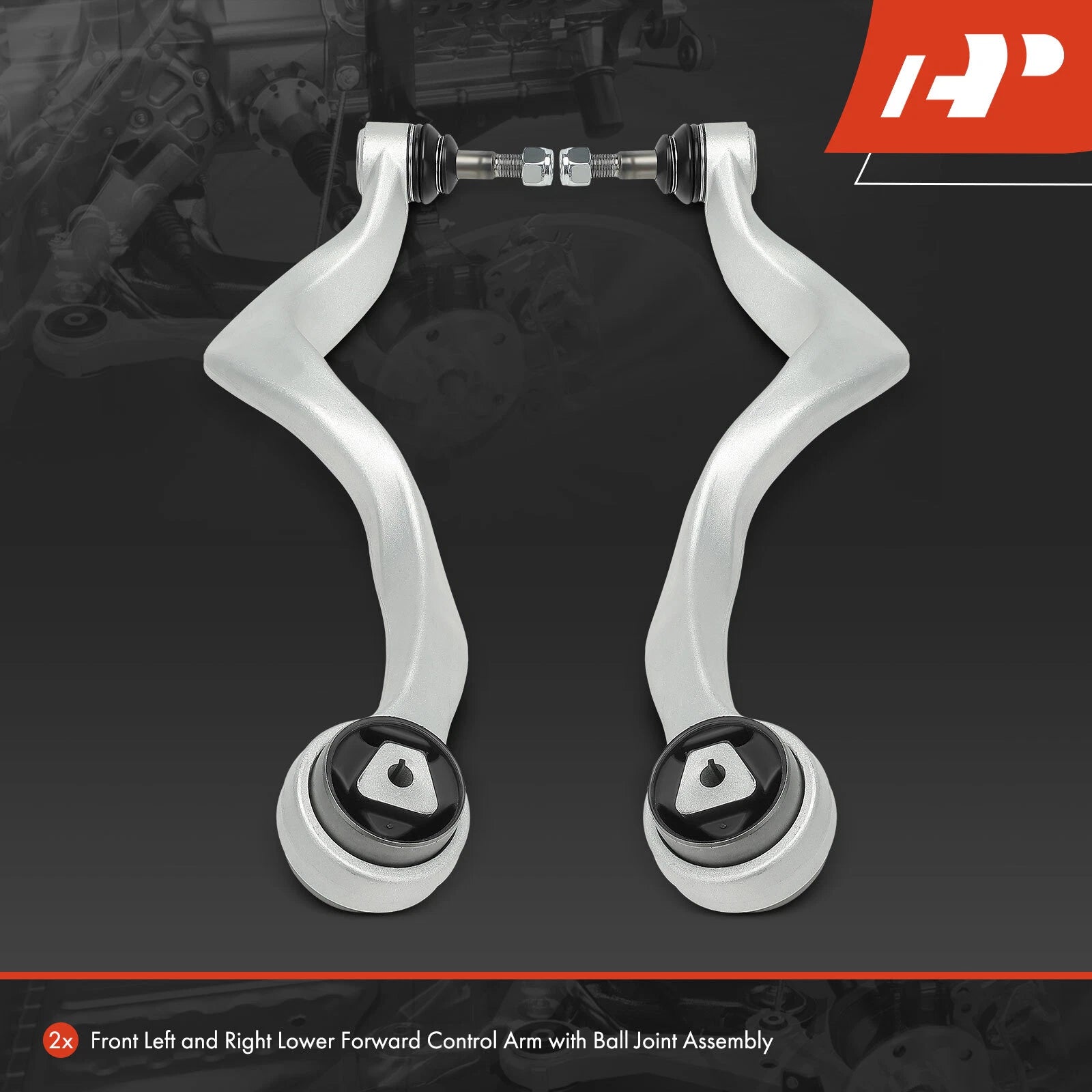 2X Front Lower Control Arm with Ball Joint for BMW 745i (2002-2005)