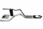 2.5" Dual Exhaust Kit for Dodge Ram 1500 (2019–2025) Stainless Muffler Black Tips