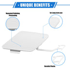 Tow Hook Eye Hole Cover Cap for BMW 3 F30 (2012–2015) White