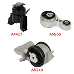 Set of 3 Motor & Transmission Mounts for Mercury Milan (2010–2011)