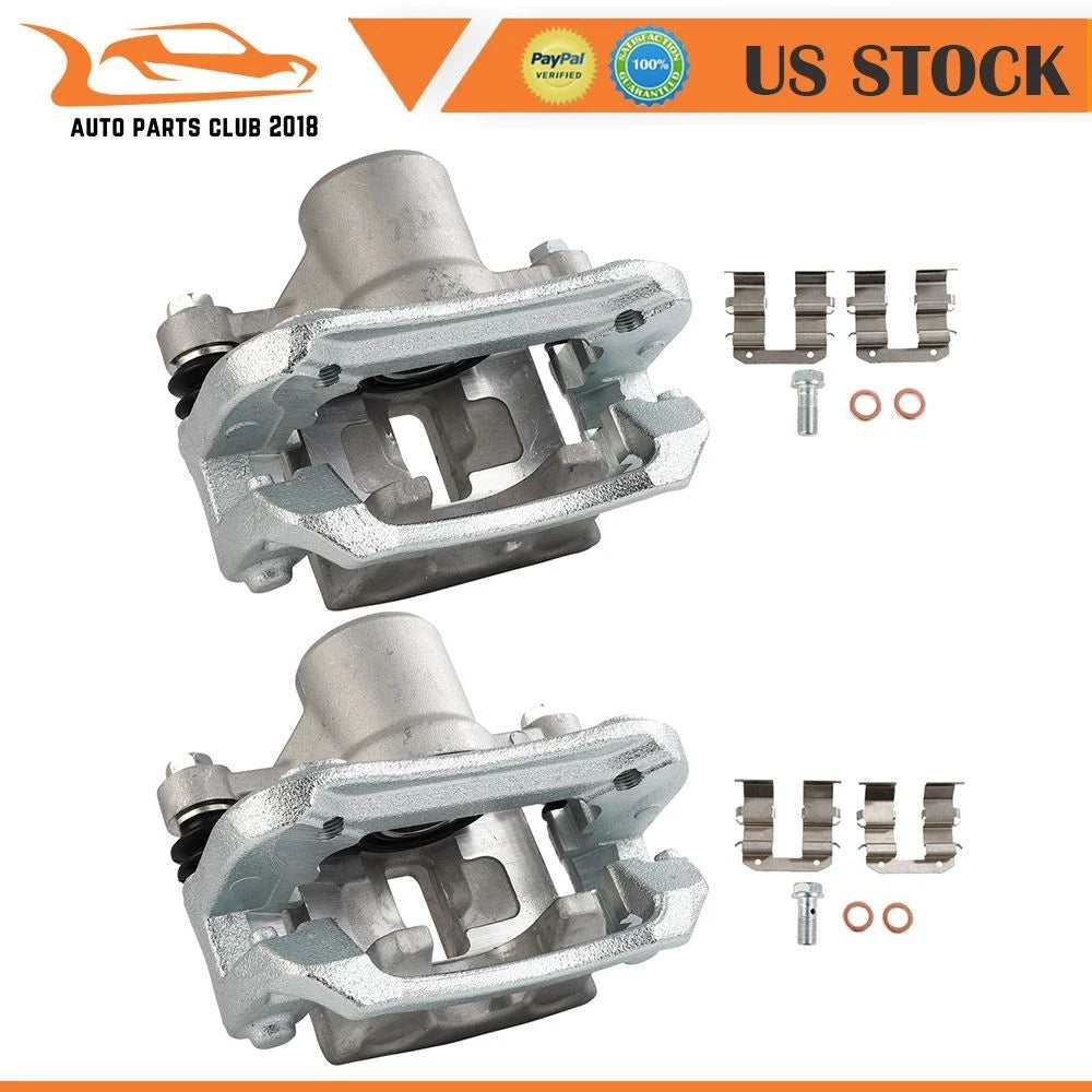 Rear Pair Brake Calipers for Kia Rondo (2007–2008) w/ Bracket