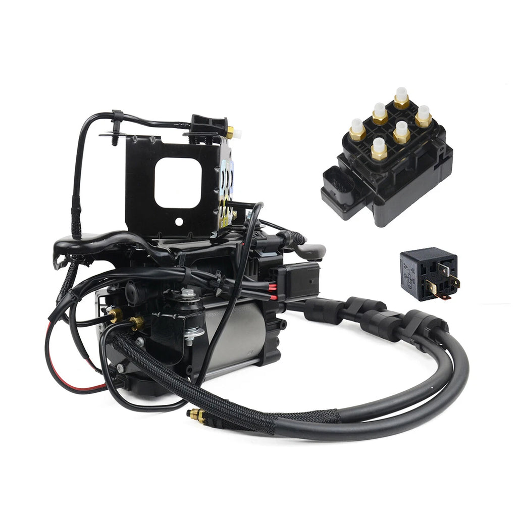 Air Suspension Compressor Pump & Valve Block for Jeep Grand Cherokee (2011–2018)