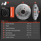 Front Side Drilled Brake Rotors for Chevy Silverado 1500 (1999-2006)