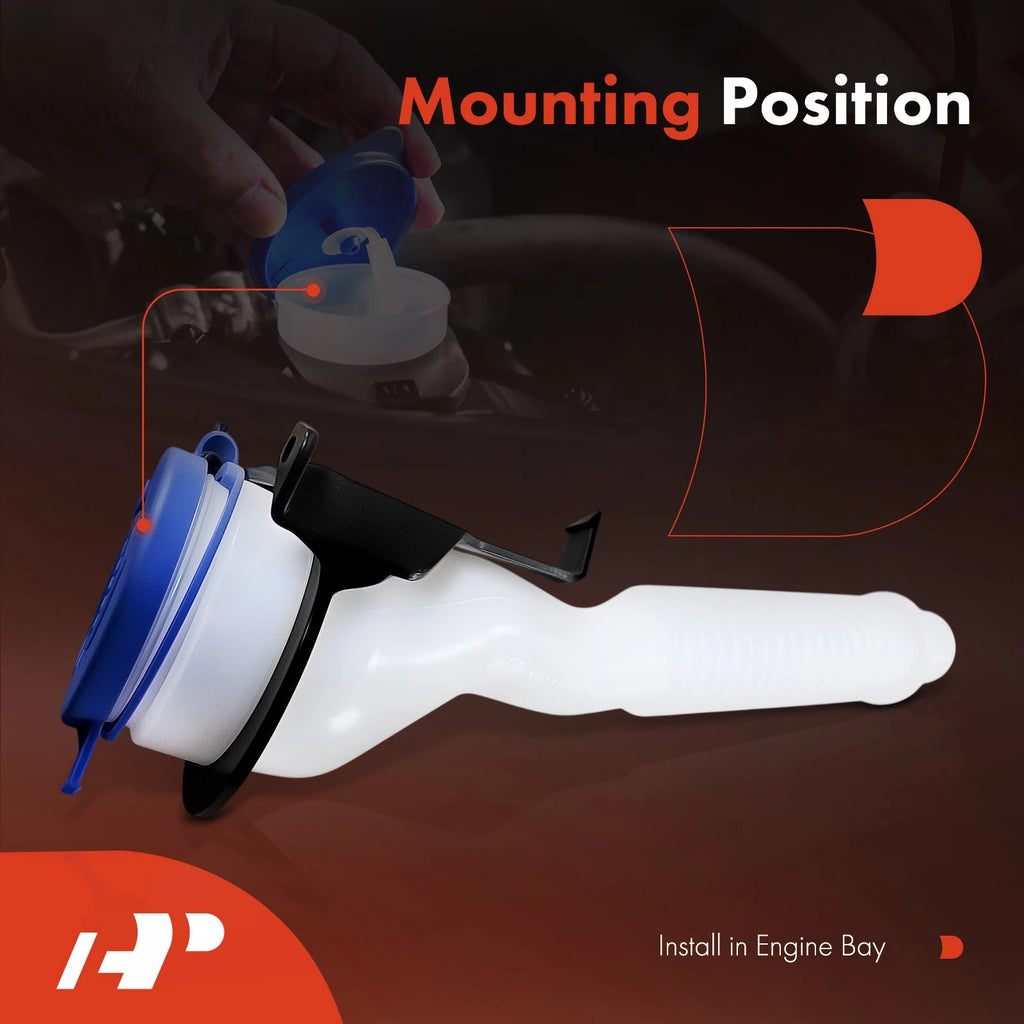 Windshield Washer Reservoir with Cap and Pump for Ford Transit Connect (2014–2023)