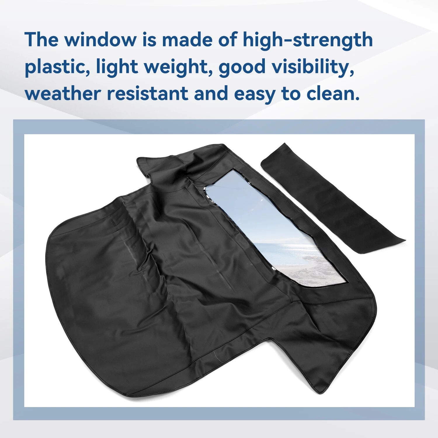 Soft Top Sailcloth Vinyl with Clear Window for Chevy C4 Corvette (1986–1993)
