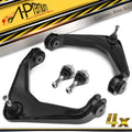Set of 4 Front Control Arms with Ball Joints for Chevrolet Silverado GMC Sierra