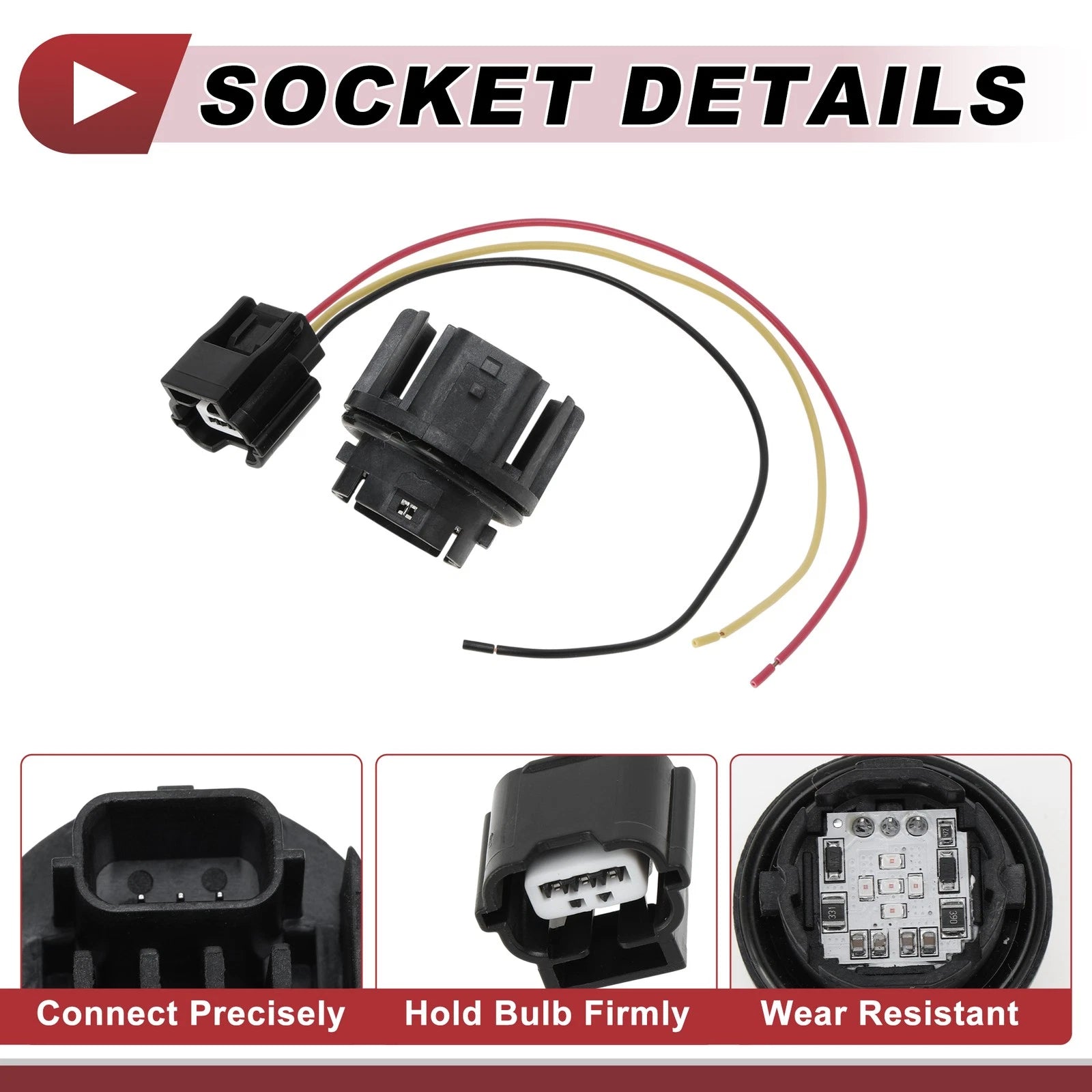 Set of 1 Tail Light Socket Wiring for Toyota Land Cruiser Prado (2017–2022) No. 8153660C30