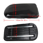 Cargo Roof Top Box for Universal Vehicles (14 ft³, Toolless Install, Black)