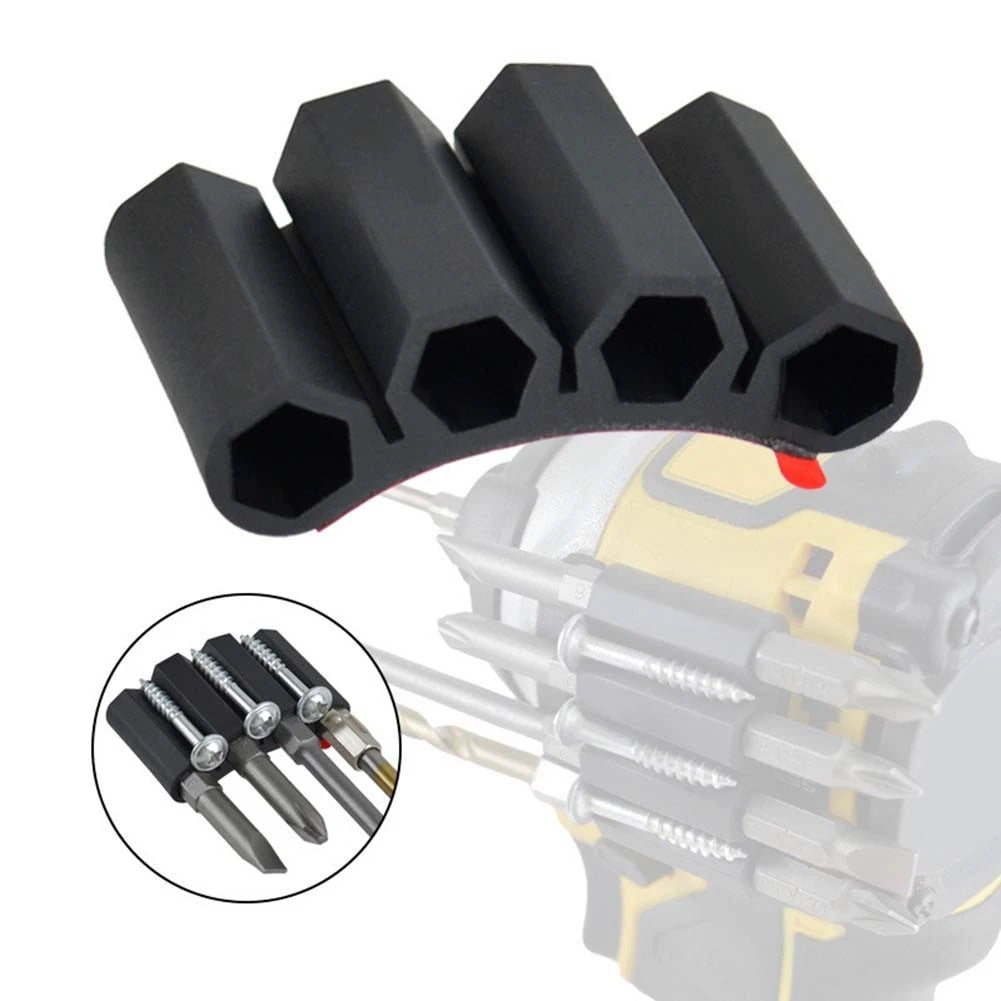 Side Mount Drill Bit Holder for Quick Change Drivers (3 & 4 Holes)