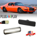 2X Smoke LED Side Marker Lights for Chevrolet Camaro (1970–1977)