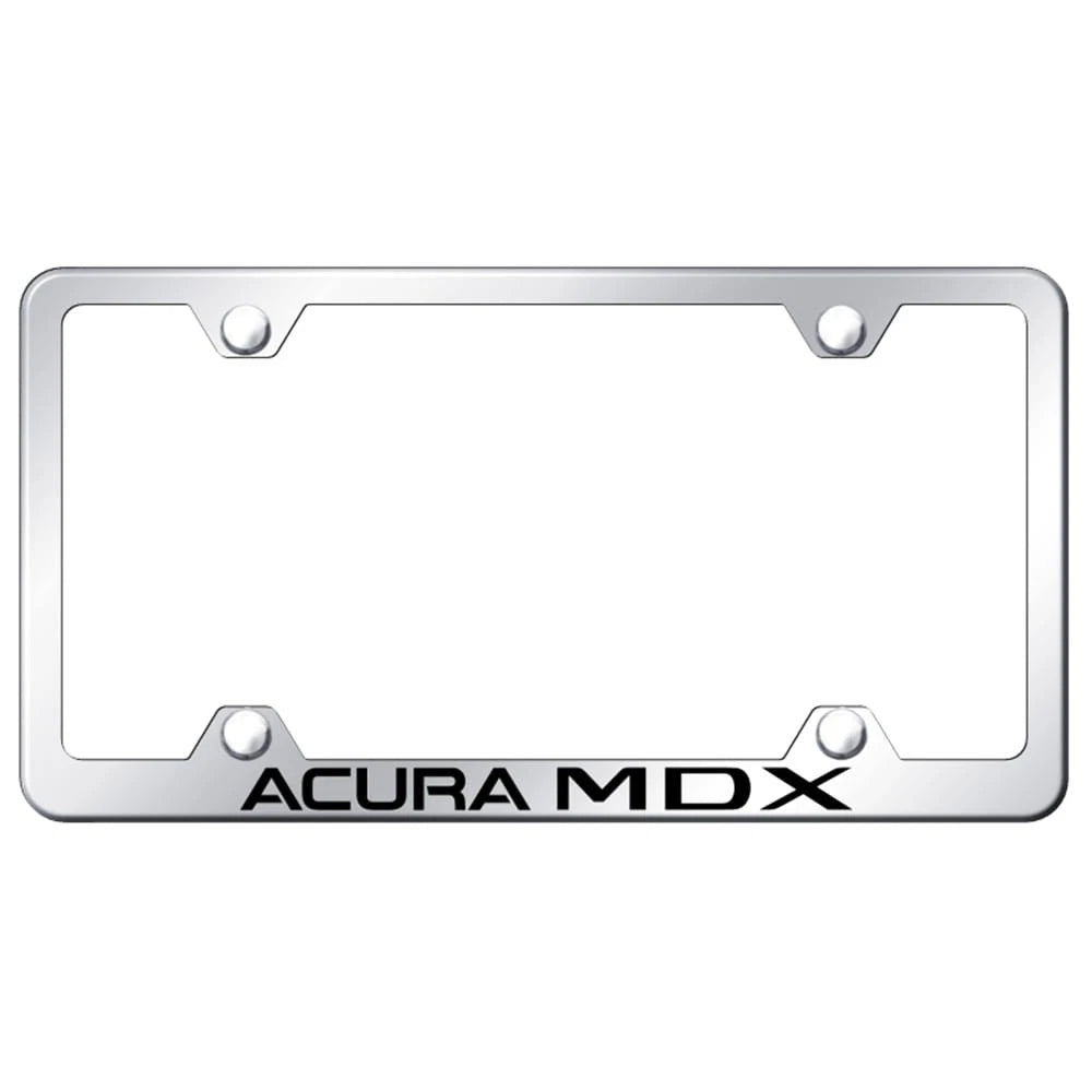 Mirrored Wide Body License Plate Frame - Officially Licensed for Acura MDX