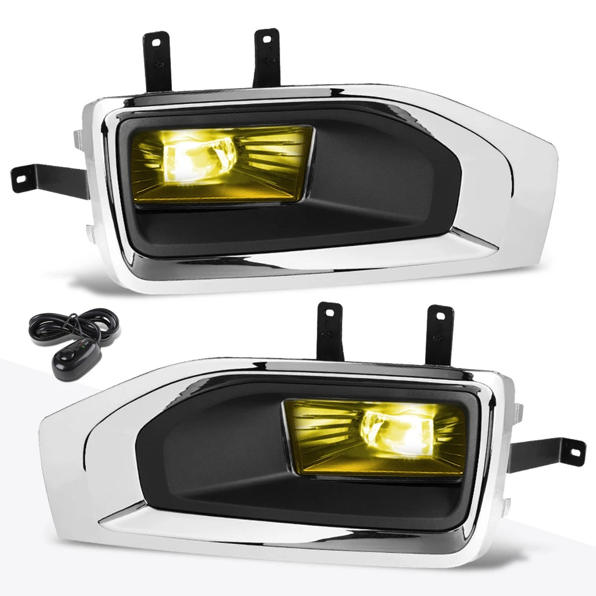 High-Power LED Amber Fog Lights for GMC Yukon XL (2015–2018) - Bezels & Switch