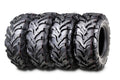 Set of 4 WANDA ATV Tires 24x8-12 Front & 24x9-11 Rear 6PR Deep Tread Mud