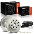 Set of 2 Front Disc Brake Rotors & Ceramic Pads for Ford Excursion (2005)