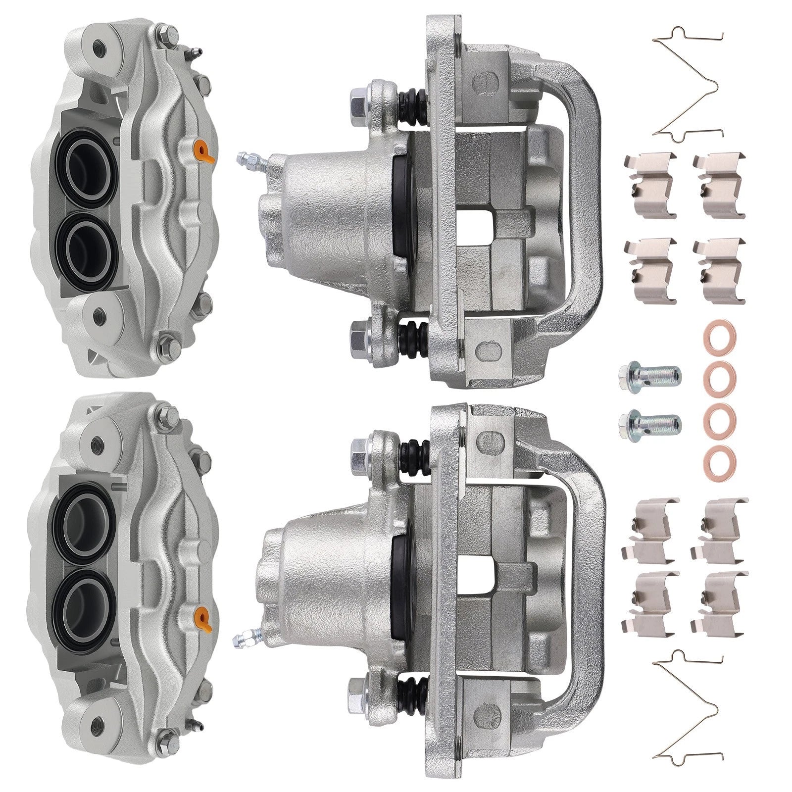 Front Rear Brake Calipers Kit for Toyota Sequoia (2008–2016) 19-B3276