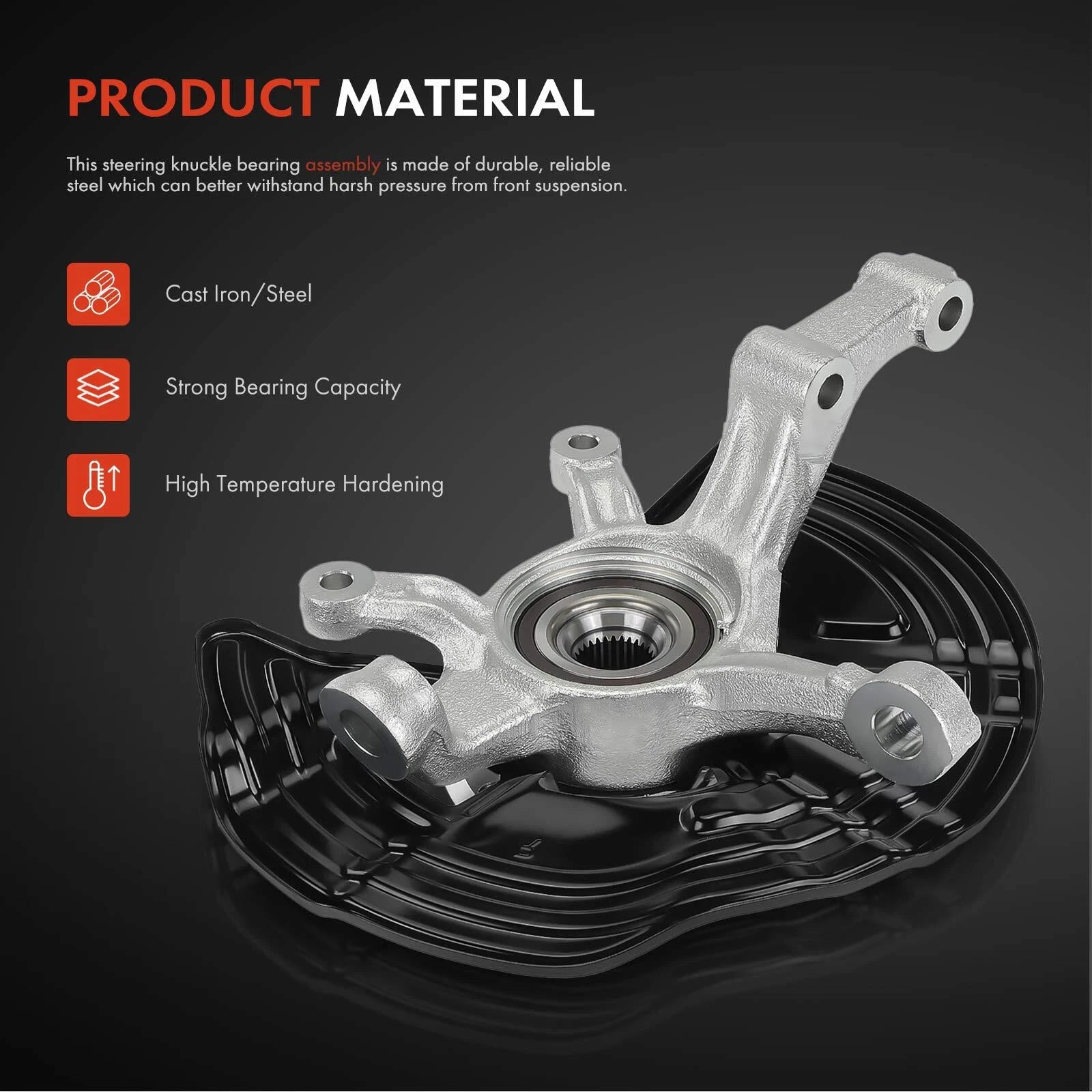 Front Right Steering Knuckle & Hub Bearing for Mercedes-Benz CLA250 (2014–2019)