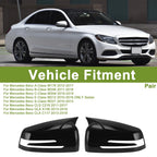 1 Pair Mirror Cover Cap for Mercedes-Benz A-Class W176 (2013–2018) Gloss Black