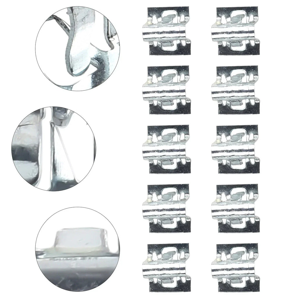 10Pcs Metal Retainer Clip for Universal Car Dashboards DVD/CD Panel Plate