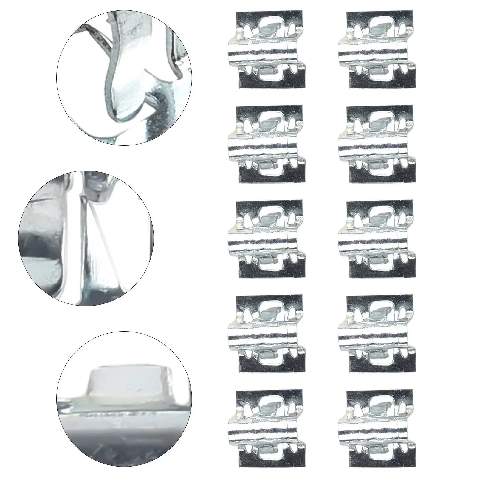 10Pcs Metal Retainer Clip for Universal Car Dashboards DVD/CD Panel Plate
