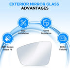 Mirror Glass Replacement for Volkswagen Beetle (2011-2019) Right Side