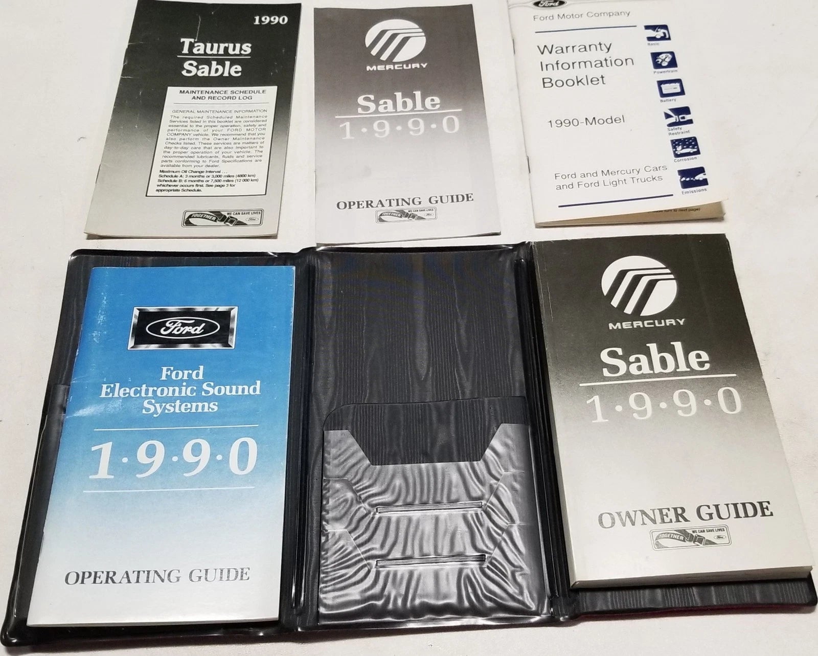 Owners Manual Kit with Pouch for Mercury Sable (1990)
