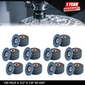 Set of 100 Zirconia Flap Discs 4-1/2" x 7/8" 60 Grit