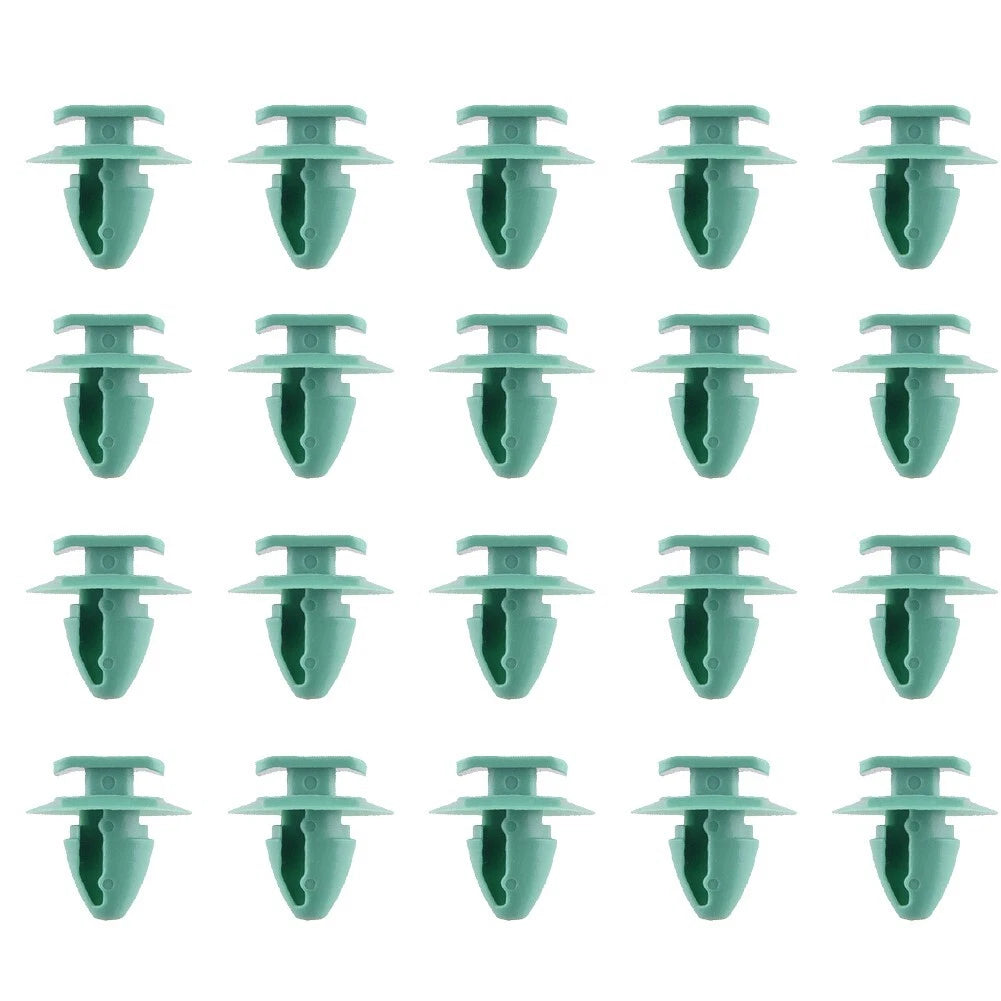 20pcs Set Green Wheel Arch Fender Flare Molding Trim Retainer Clips for Jeep