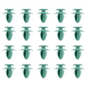 20pcs Set Green Wheel Arch Fender Flare Molding Trim Retainer Clips for Jeep