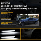 Set of 4 White LED Bumper Side Marker Lights for Ford Mustang (2010-2014)