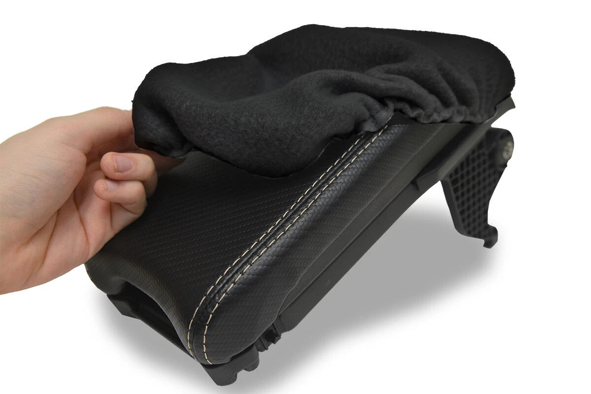 Fleece Console Lid Armrest Cover for Honda Civic (2016–2020) Black