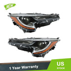 Set of 2 LED Headlight Assemblies for Toyota Corolla LE (2020–2022)