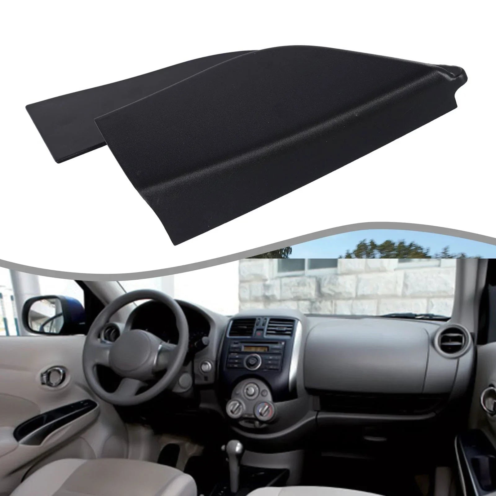 Front Right Inner Mirror Corner Trim Cover for Nissan Versa (2012–2018)
