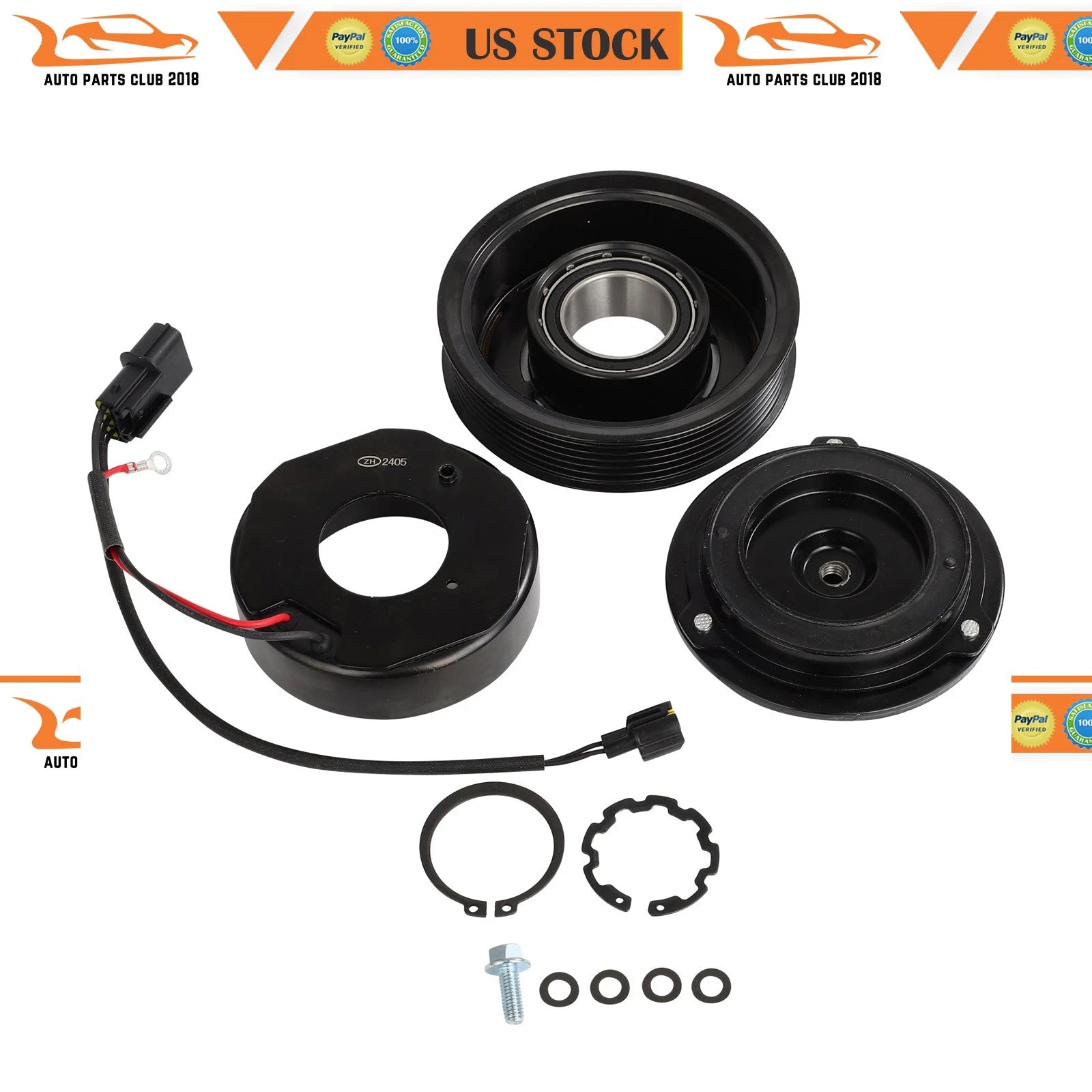 AC Compressor Clutch Kit for Hyundai Tucson (2019–2021) 2.0L 6-Groove