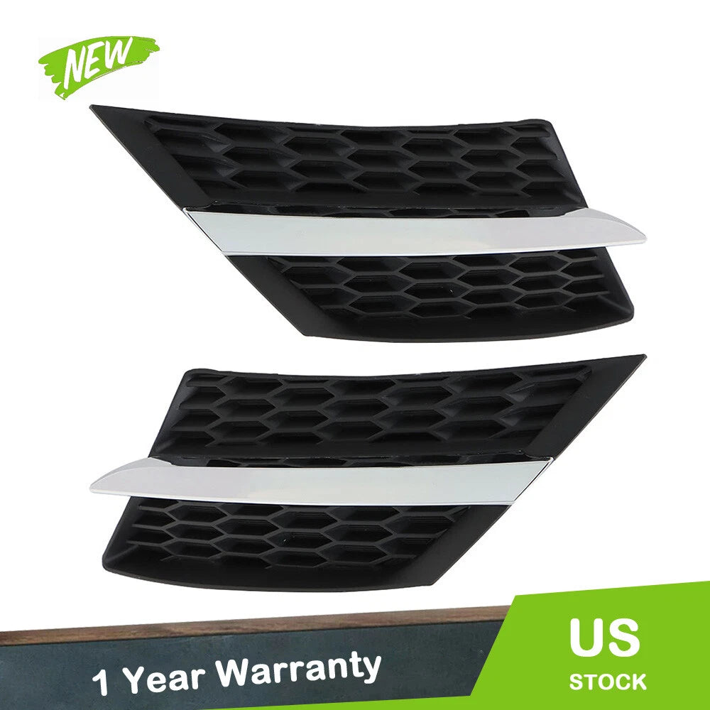 Set of 2 Front Grille Assemblies for Toyota RAV4 (2013–2015) Matte Black