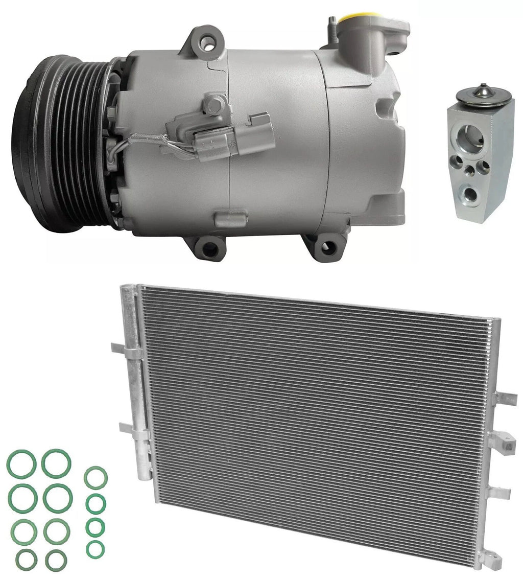 AC Compressor Kit With Condenser for Ford Transit-350 3.2L (2018–2018)