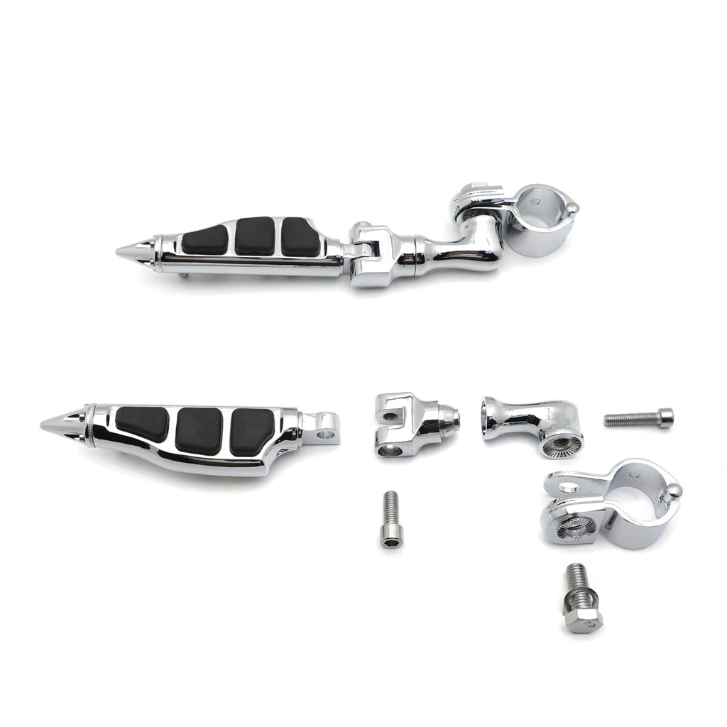 3" Stiletto Spike FootPeg for Harley Dyna Sportster Touring (1.25" Engine Guard)
