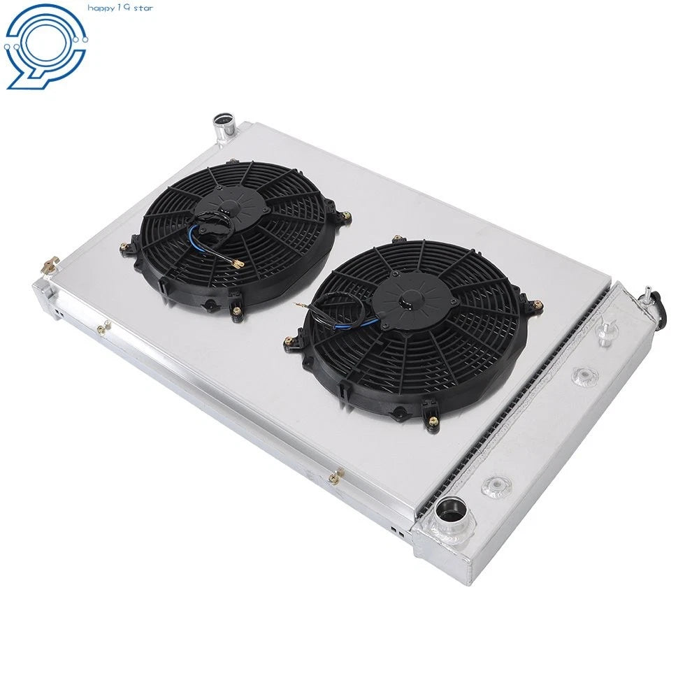 Set of 4 Radiator with 2 Fans for GMC Chevy C/K C10 C20 C30 (1973–1987)