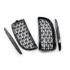 Diamond Black Front Kidney Grille for BMW 3 Series E90 E91 (2005-2008)