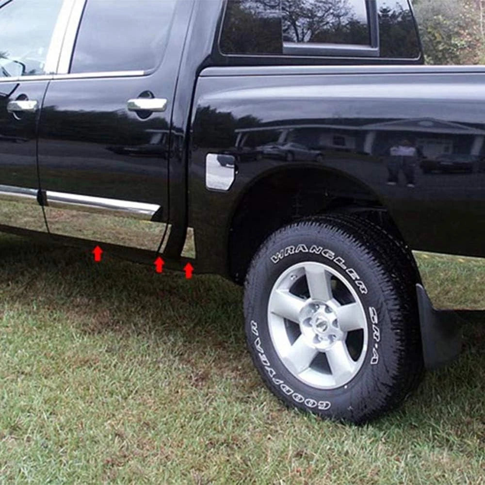 Side Accent Trim Chrome Kit 5.5 in for Nissan Titan (2004–2015)